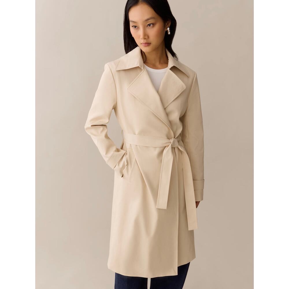 New few moda Caara Gale trench coat $297 sz S - Picture 3 of 7